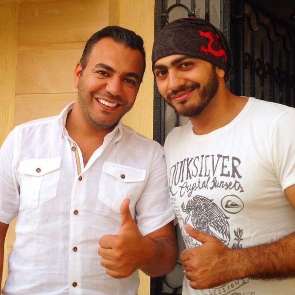 بالاعلاميين رجا ناصر الدين ورودولف هلالTAMER